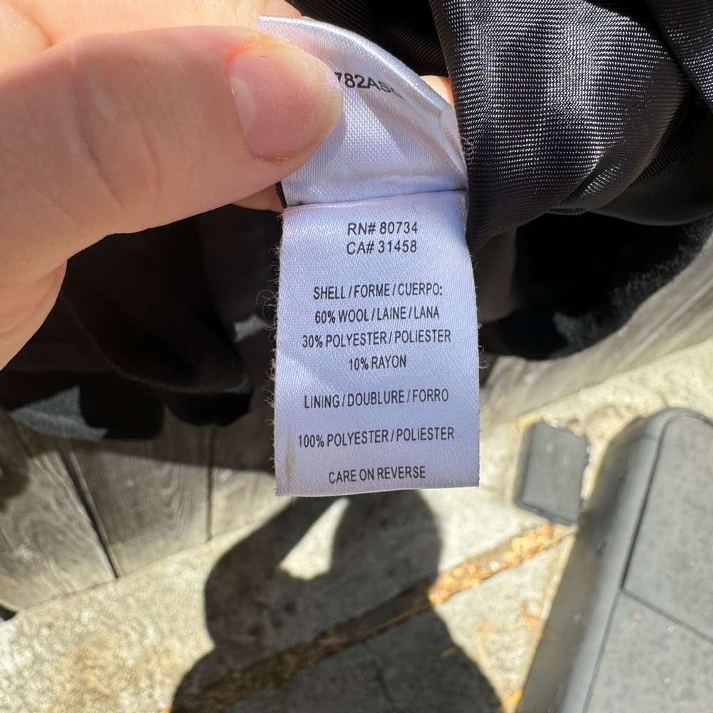 Bcbgeneration Black Double Breasted Wool Coat Wai… - image 6